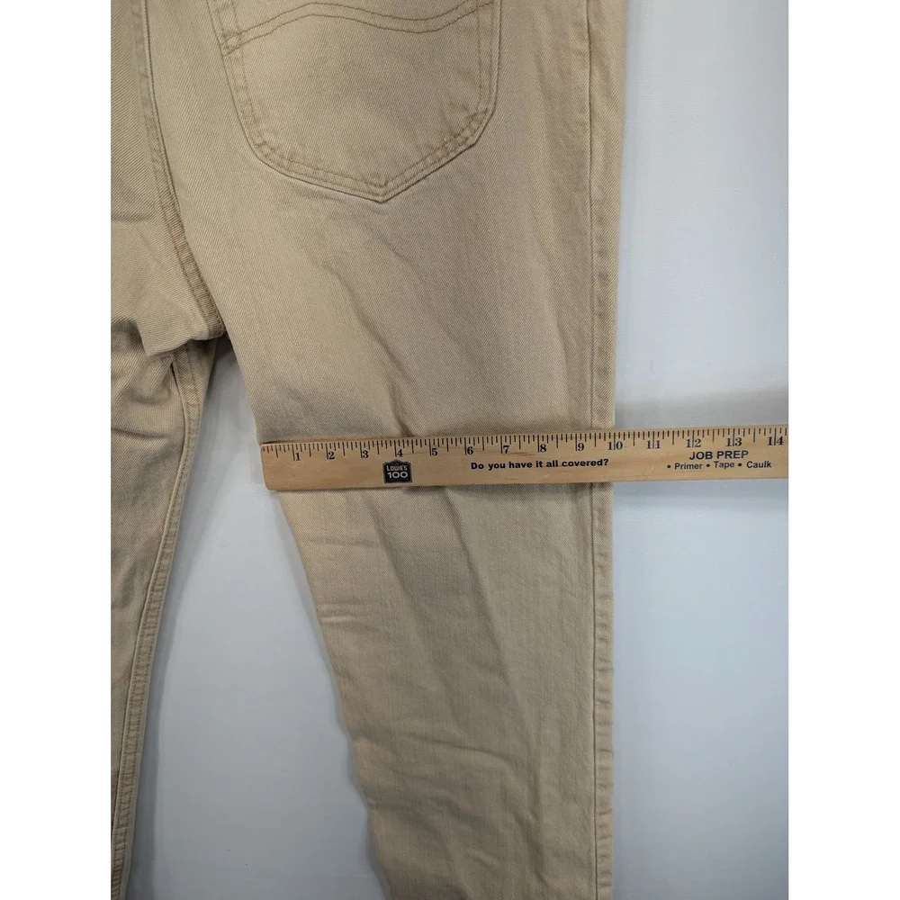 Lee Regular Fit Mens Jeans‎ 36x29 Tan Khaki Denim Straight Leg 100% Cotton